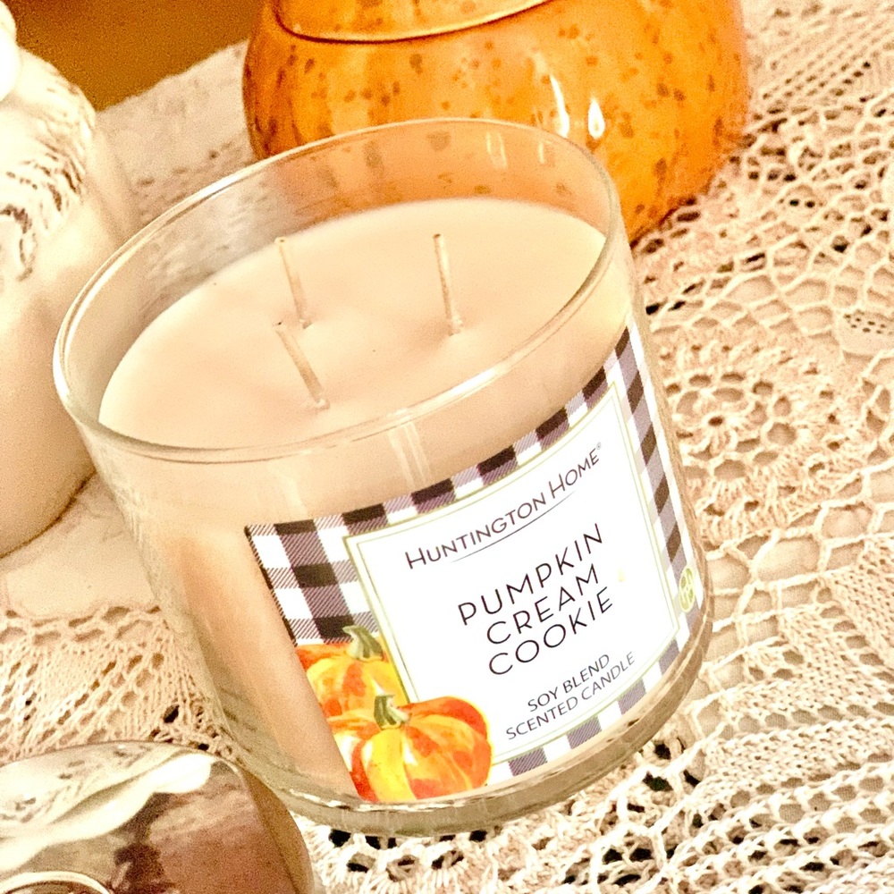 🎃 Pumpkin Cream Cookie 3-wick Huntington Soy Candle 🎃